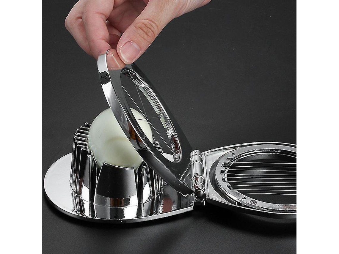 2026-8011-cortador De Huevos De Acero Inoxidable 2 En 1 Para Huevos Cocidos Frutas Y Verduras