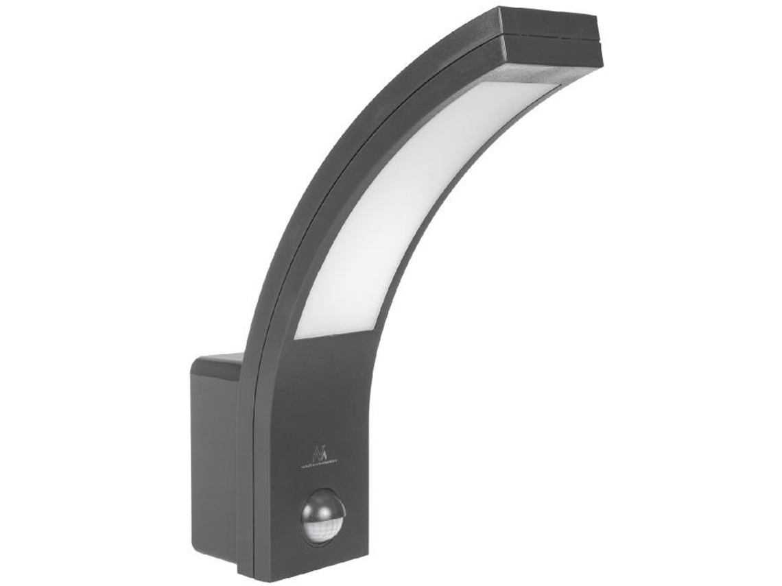 Reflector Led Maclean Mce244 Gr Con Sensor De Movimiento Pir 10w 750 Lm Ip54