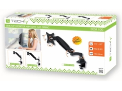 Soporte de Mesa TECHLY ICA-LCD 111-BK (Ajustable - 15'' a 27'' - Hasta 8 Kg)
