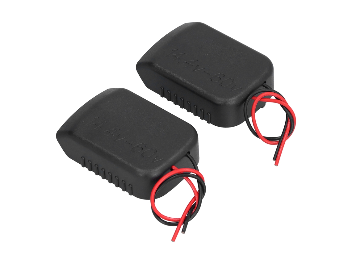 Adaptador de batería con base y cable de 14 AWG para herramientas eléctricas, paquete de 2 (14,4-60 V)