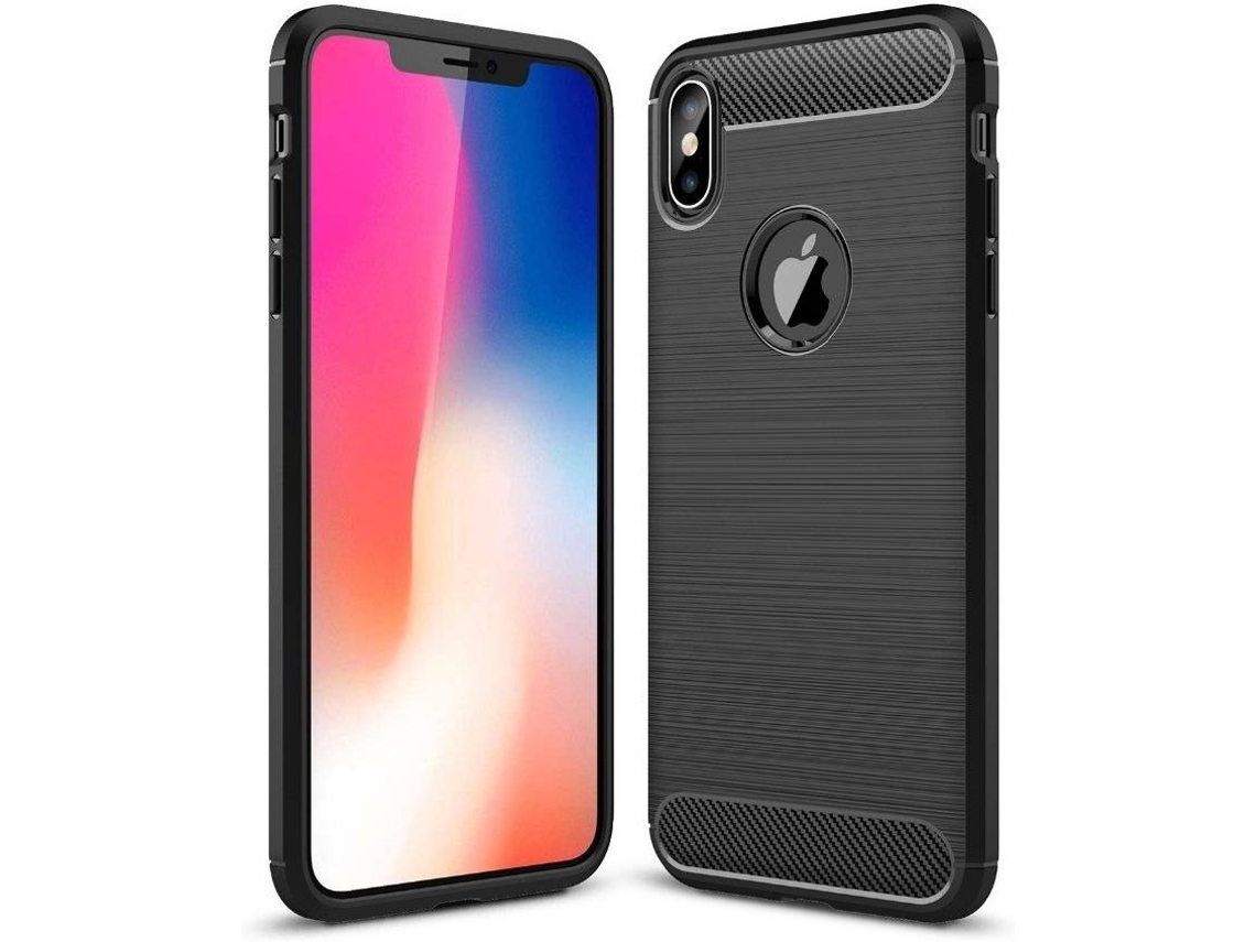 Carcasa iPhone XS Multi4you Gel TPU Carbono Negro