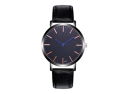 Reloj De Pulsera Analógico De Cuarzo Para Hombre Zhoulianfa Con Correa De Pu Negra.