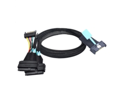 Cable adaptador para servidor Slimline SAS MCIO 8i 74p a doble SFF 8639 15p macho para datos, 0,8 m SFUSHOS