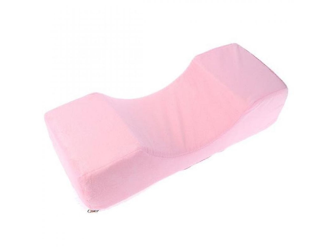 2026-almohada Para Pestañas Con Memoria Espuma Suave Apoyo Cervical Lavable 50x20x13cm Rosa