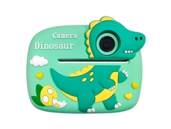 Cámara infantil D1 con impresión instantánea, 2400 W, lente dual HD, pantalla de 2,4 pulgadas, video de 1080p con pegatinas y tarjeta TF de 32 GB (Ikikso)