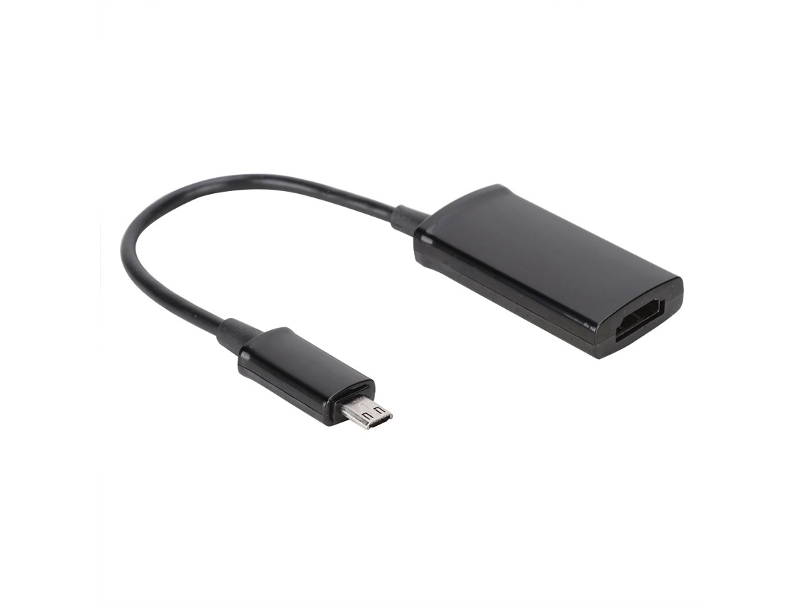 Adaptador convertidor de salida de TV MHL de micro USB a HDMI HDTV