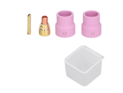 Kit De Accesorios Para Soldadura Tig: Boquilla De Cerámica, Lente De Gas De 2,4 Mm, Pinza Para Electrodo.