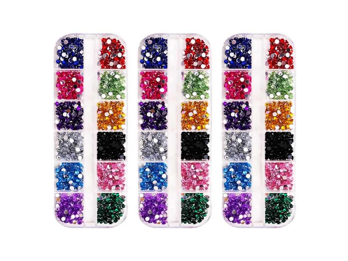Diamantes de imitación de cristal mixtos para decoración de uñas KOFIHETY