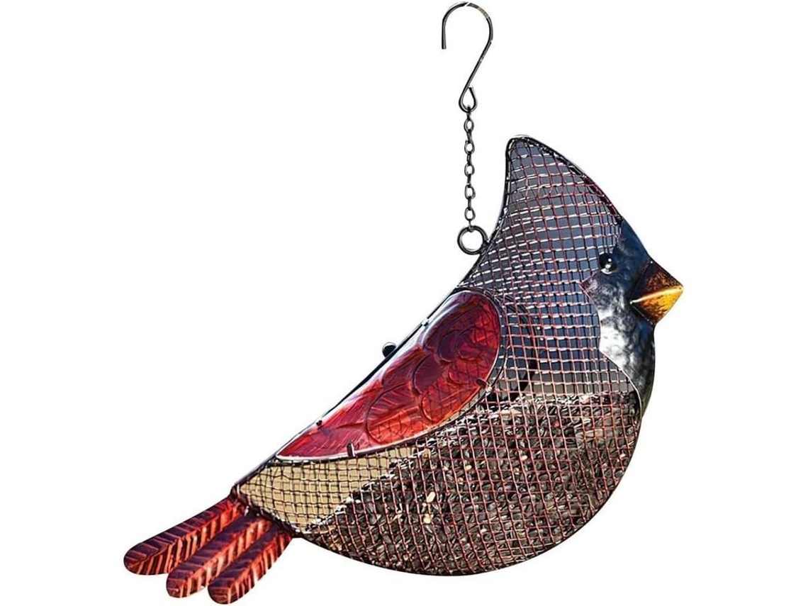Comedero Para Pájaros Con Diseño Único, Escultura De Jardín Resistente A La Intemperie.