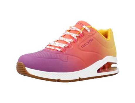 Zapatillas de Mujer SKECHERS Cadarços Flat Blanco (39)