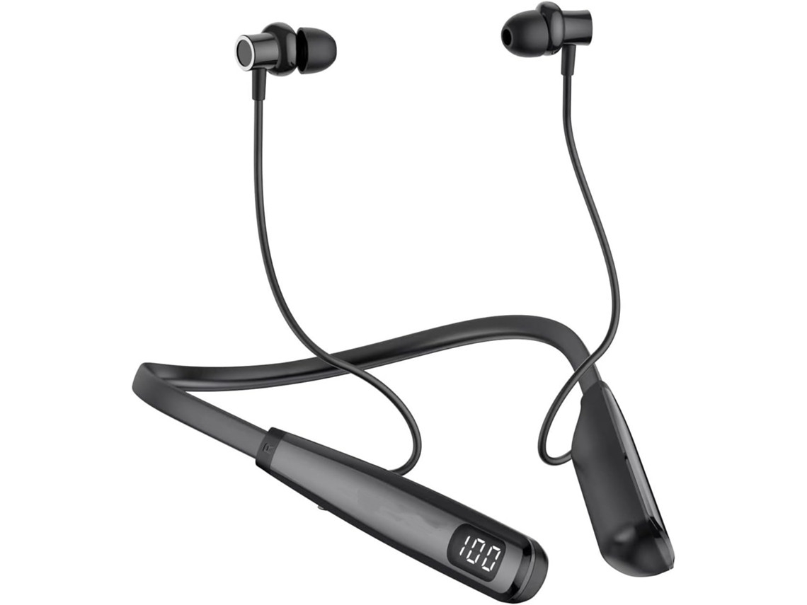 Auriculares deportivos inalámbricos ELORY, resistentes al agua, 100 horas de autonomía, micrófono, reducción de ruido.