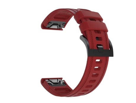 Correa de Silicona para Garmin Fenix 7S/6S Pro/6S/6X/6/5S Plus/5S/Instinct 2S - vino tinto