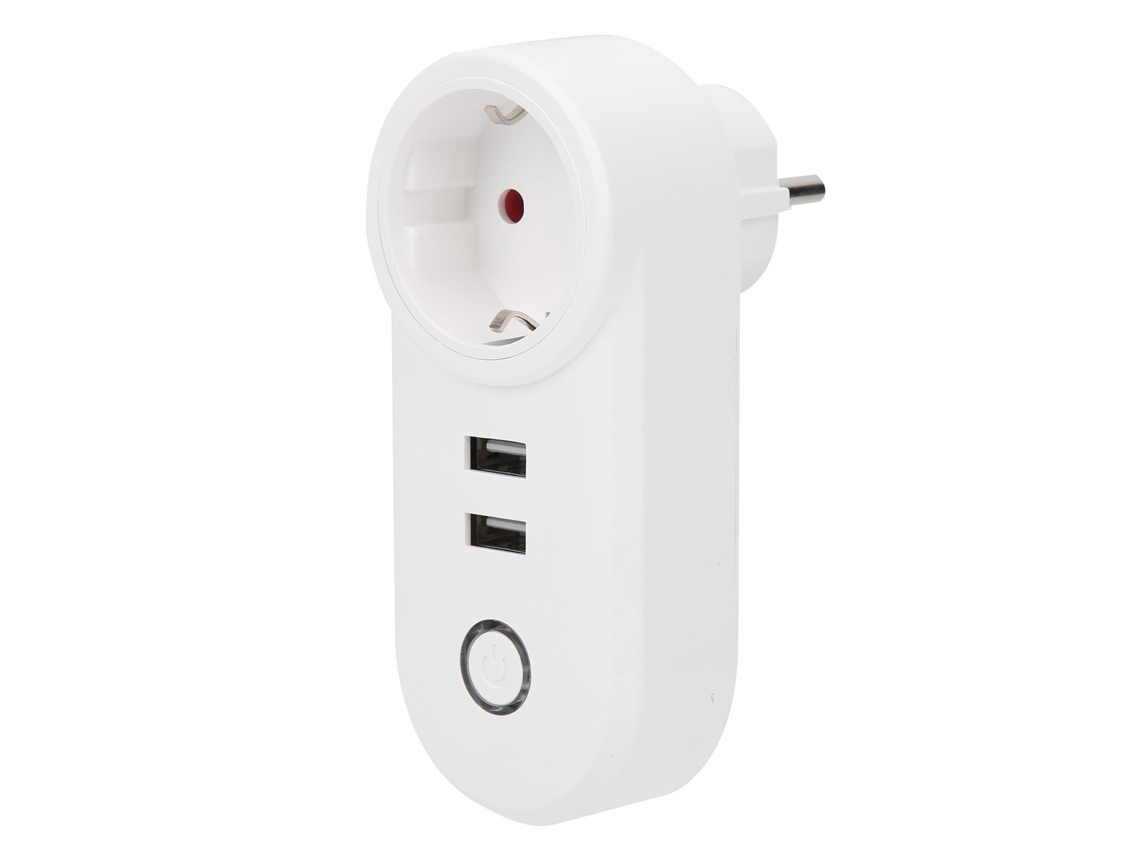 Enchufe inteligente inalámbrico Wifi Gtss130 con control remoto y puerto USB 100-240v (2026-as-enchufe)