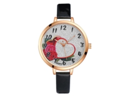 Reloj De Pulsera Casual De Cuarzo Zhoulianfa De Tres Ojos Con Correa De Cuero Sintético Blanco.