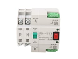 Selector Automático De Doble Alimentación 2p De Conmutación Rápida Para Pc, Ca 230v, Para Uso Doméstico E Industrial.