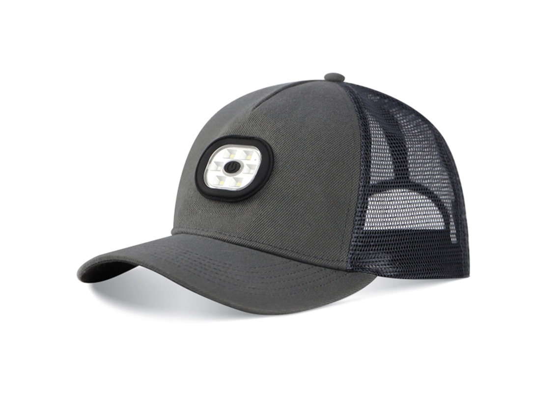 Gorra De Béisbol Led Con Linterna Recargable Ajustable Transpirable Para Pesca Golf Montañismo Caminata Camping