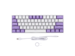 Teclado mecánico para juegos con cable y 60 % de iluminación RGB.
