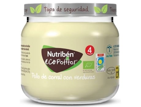 Eco Potito Pollo con Verduras NUTRIBEN (120 g)