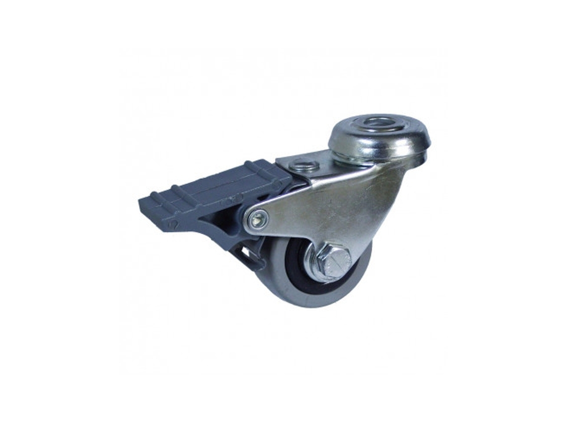Rueda Pasador 40Mm (Rueda) Freno Goma Gris Cr07133 AFO