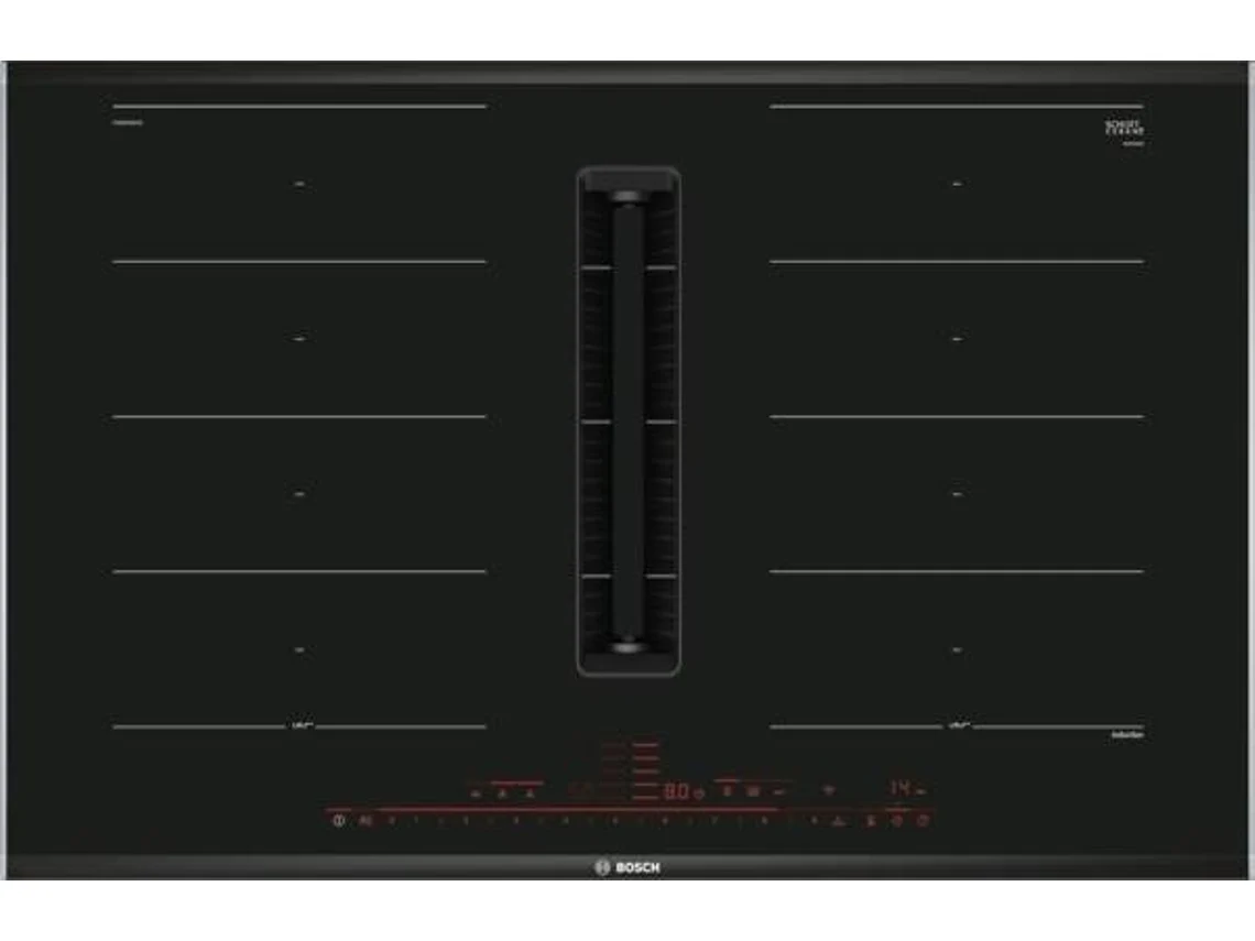 Placa de Inducción con Campana BOSCH PXX875D67E (Eléctrica - 81.6 cm - Negro)