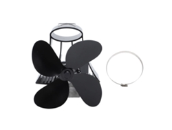 Ventilador de pared magnético silencioso para chimenea de leña.