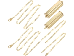 Juego De Pesas Para Reloj De Cuco De Metal Dorado Con Kit De Péndulo Para Armar (pieza De Repuesto)