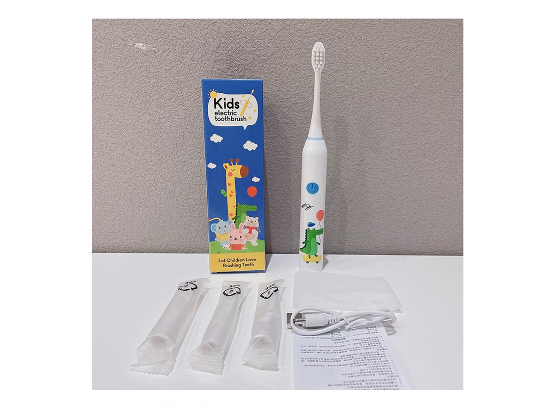 Cepillo de dientes eléctrico Cepillo de dientes rotatorio para niños HHZ Niños Ultrasonic4 Cabezales de cepillo