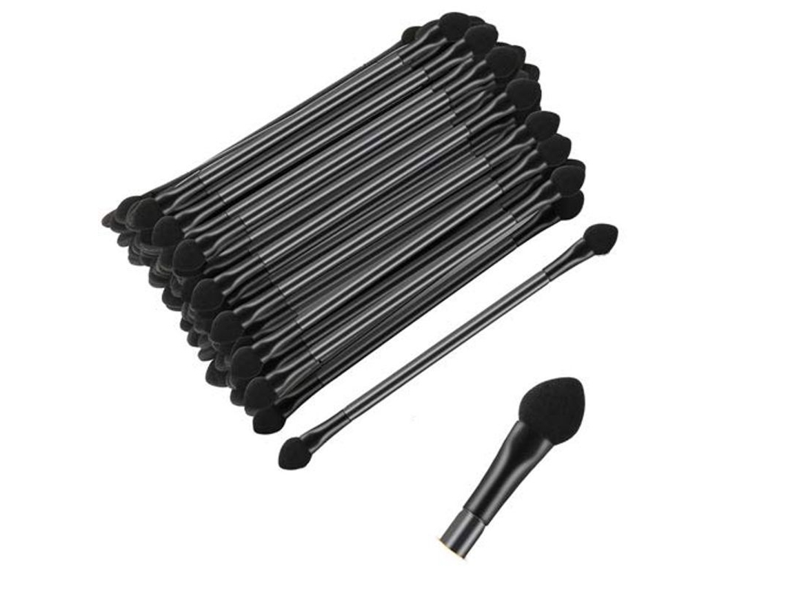 Set Profesional Desechable De Brochas Dúplex Para Sombras De Ojos, 30 Unidades - Herramienta De Maquillaje