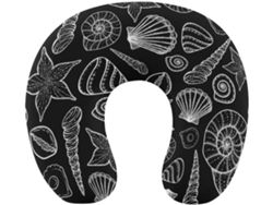 Almohada Forma Conchas Marinas, Espuma Viscoelástica Viscoelástica Fácil Relajación Cómodos