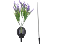 Lámpara de jardín exterior con enchufe, estampado de lavanda, ideal para plantas y flores. SFUSHOS