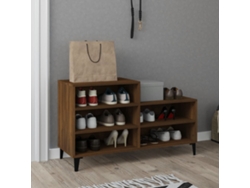 Zapatero Organizador en Derivados de Madera Roble Marrón 102X36X60 Cm