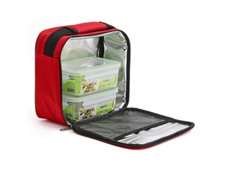 Bolsa Térmica Porta Alimentos Flexible Valira Nomad Soft (Rojo-23 x 23 x 11 cm)