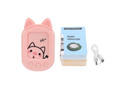 Máquina De Educación Temprana Con Tarjetas Cerdo Para Niños Juguetes Electrónicos De Aprendizaje Con 224 Palabras Visuales Y Traducción En Inglés