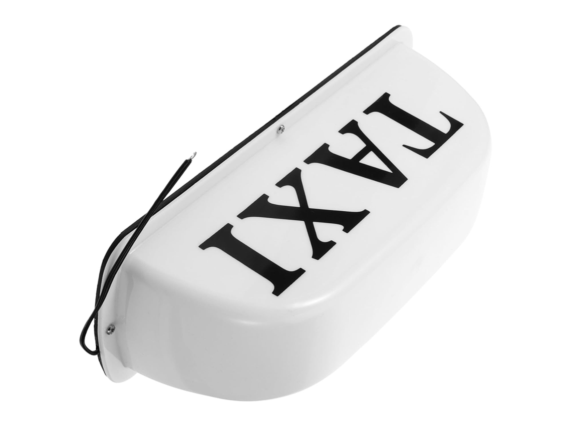 Panel De Luz Led Blanco Para Techo De Taxi, Fabricado En Plástico Resistente Con Soporte Magnético, Iluminación De 12 V.