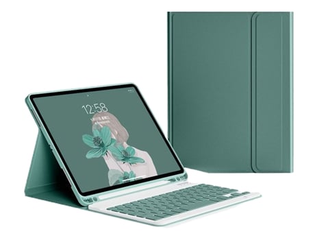Carcasa Flip Cover y Teclado Bluetooth YIMGOTTA PS-T970 para Samsung Tab S7+ 12.4 T970/Samsung Tab S7 FE 12.4 T730/Samsung Tab S8+ 12.4 X800