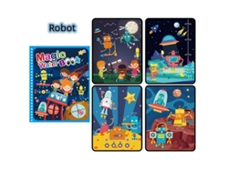 Cuaderno de dibujo infantil reutilizable para acuarela con estampados de animales MDUG (estilo 1)