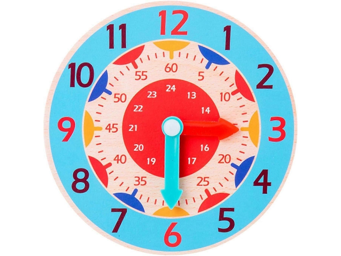 Reloj de pared de madera educativo para niños GOKOCO