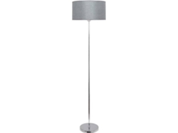 Lámpara de Pie FABRILAMP Axel (Plateado y Plateado - E27 - 60 W - Metal)