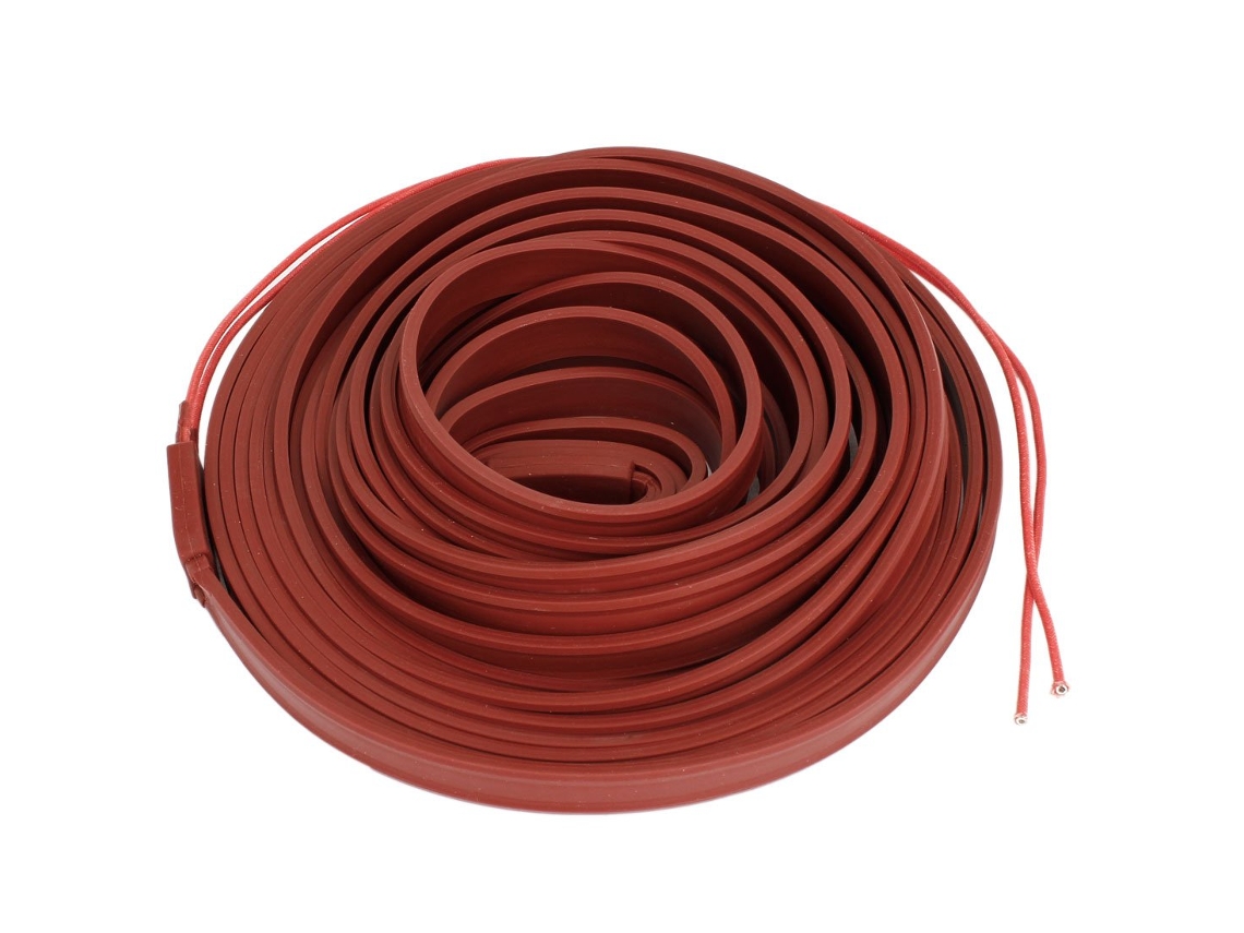 Cable Calefactor Impermeable Para Tuberías, Color Rojo Ladrillo, 220 V, 10 M X 15 Mm