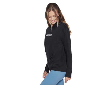 Sudadera SKECHERS Mujer (Algodón - Negro - M)