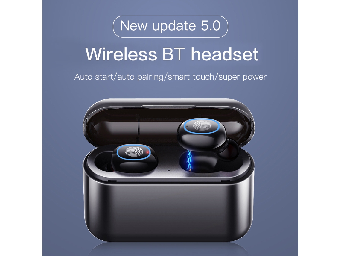 Auriculares Bluetooth (emparejamiento Automático, Toque Inteligente) Blancos Con Estuche De Carga De 2600mah A2 Tws