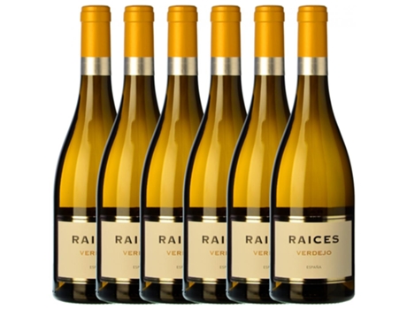 Vino RAÍCES IBÉRICAS Raíces Ibéricas Verdejo Vino De La Tierra De Castilla Y León (0.75 L - 6 unidades)