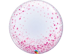 Deco Bubble 24'' Lunares Confeti Rosa