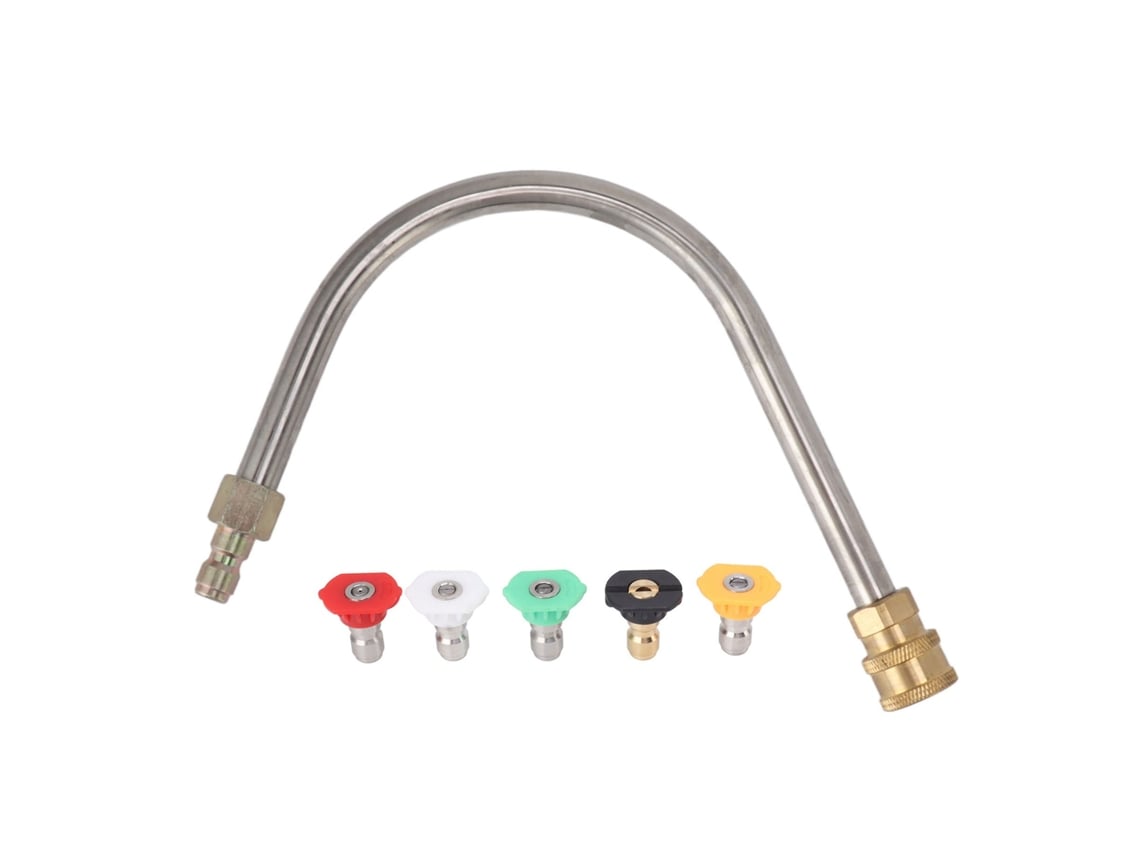 Eje Curvo Para Hidrolavadora De Acero Inoxidable De 4000 Psi Con Boquillas De 5 1/4 Pulgadas.