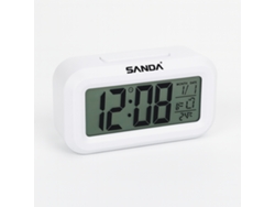 Reloj despertador digital Sanda 1019m blanco