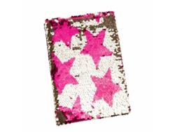 Diario Nice Rosa Dorado Lentejuelas