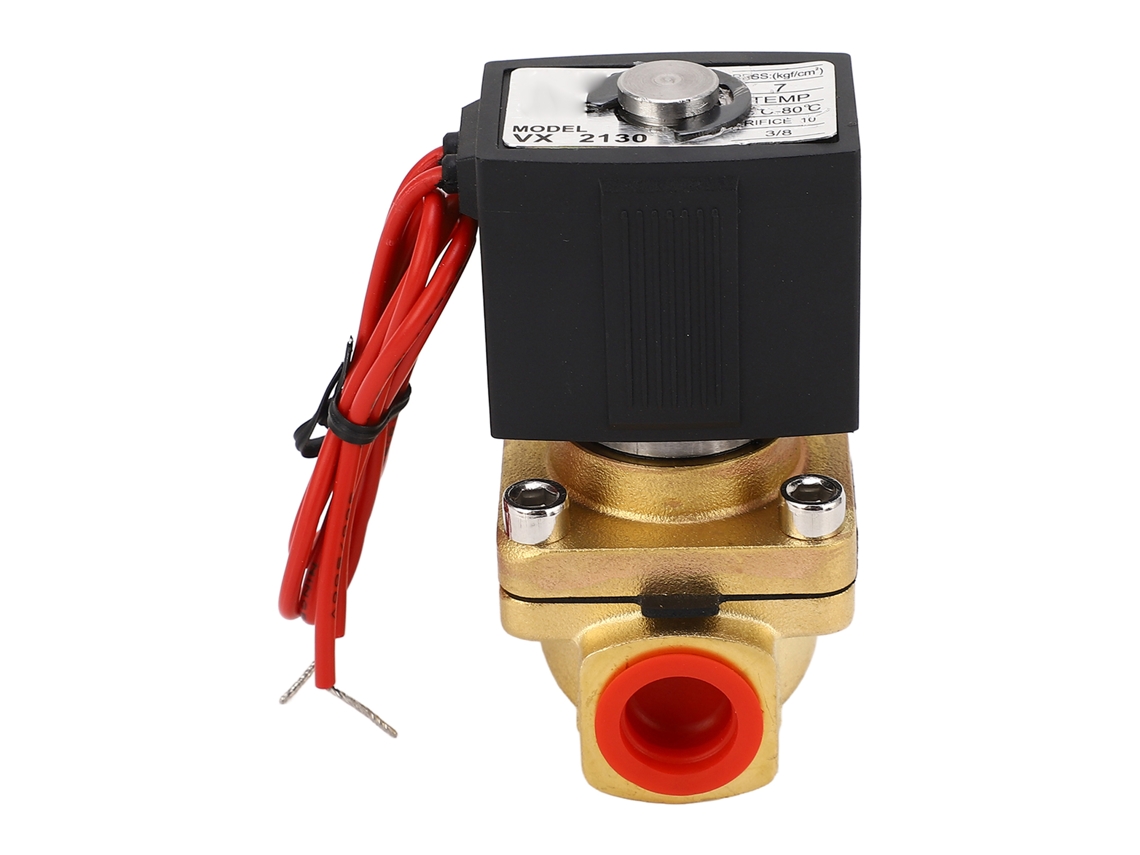 Válvula Solenoide Neumática De Cierre Normal Rápida Respuesta Cobre Sellado Aire Aceite G3/8 Ac220v