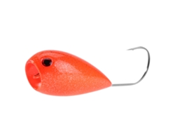 Señuelo De Pesca Duro De Plástico Y Metal Resistente, Anzuelo Puntiagudo Con Barba, Color Naranja
