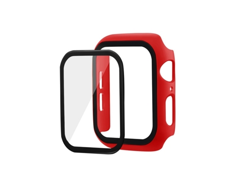 Carcasa de Reloj SLOWMOOSE para Apple Watch Screen Protector Cover Case Case Bumper (Rojo - 40Mm Série 4 5 6 Se)