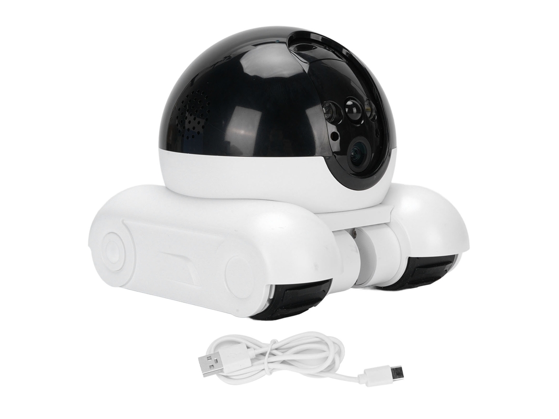 Cámara de seguridad inteligente para mascotas con Wi-Fi 1080p, aplicación y doble lente.